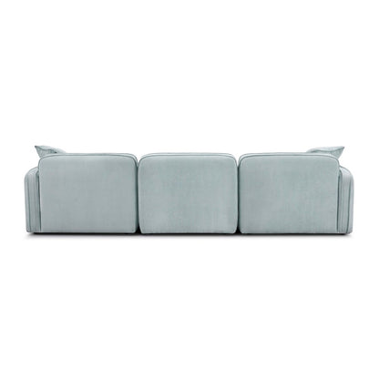Travie Sea Foam Performance Corduroy Velvet Modular Sofa