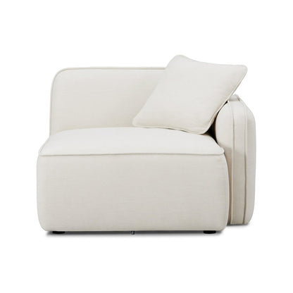Travie Sand Upcycled Linen RAF Corner Chair