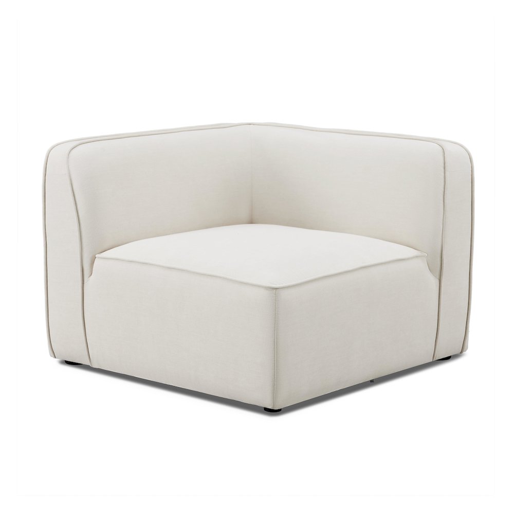Travie Sand Upcycled Linen Corner Chair
