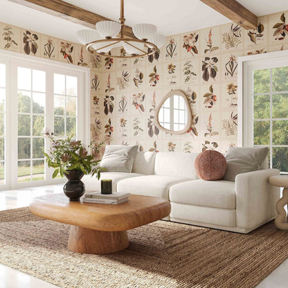 Perry Cream Chenille Modular Sofa