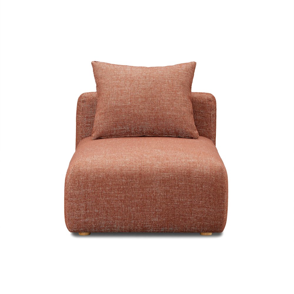 Hangover Sedona Red Textured Fabric Modular Armless Chair