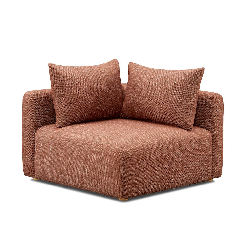 Hangover Sedona Red Textured Fabric Modular Corner Chair
