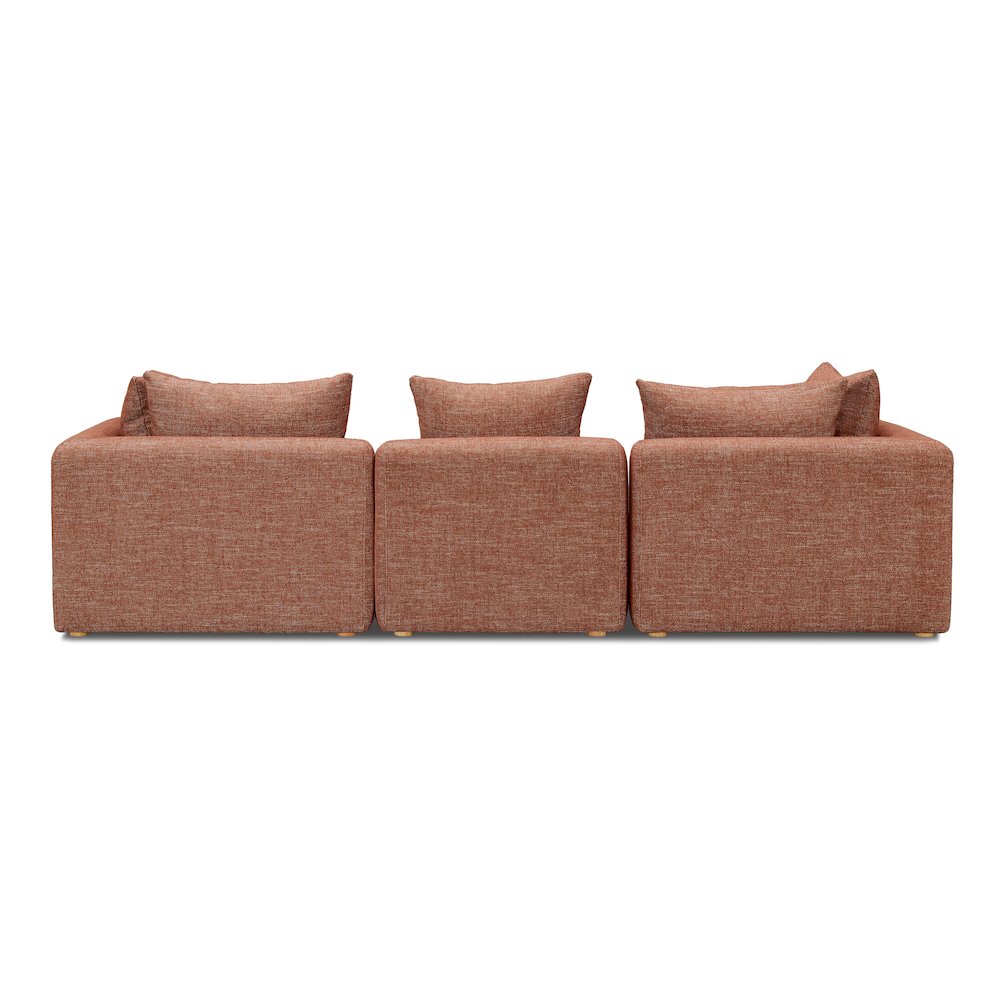 Hangover Sedona Red Textured Fabric Sofa