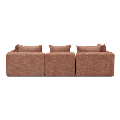 Hangover Sedona Red Textured Fabric Sofa