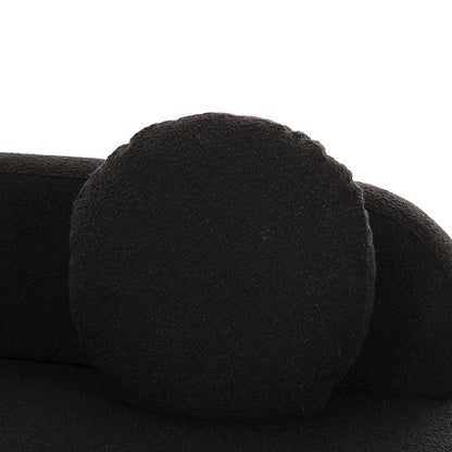 Broohah Black Boucle Sectional