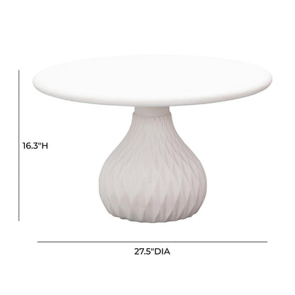 Tulum Ivory Concrete Coffee Table