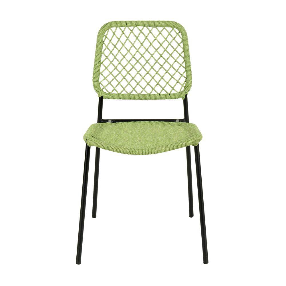Lucy Green Dyed Cord Outdoor Dining Chair