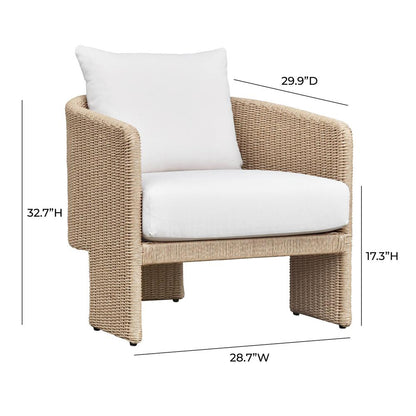 Alexa Cream Outdoor Armchair