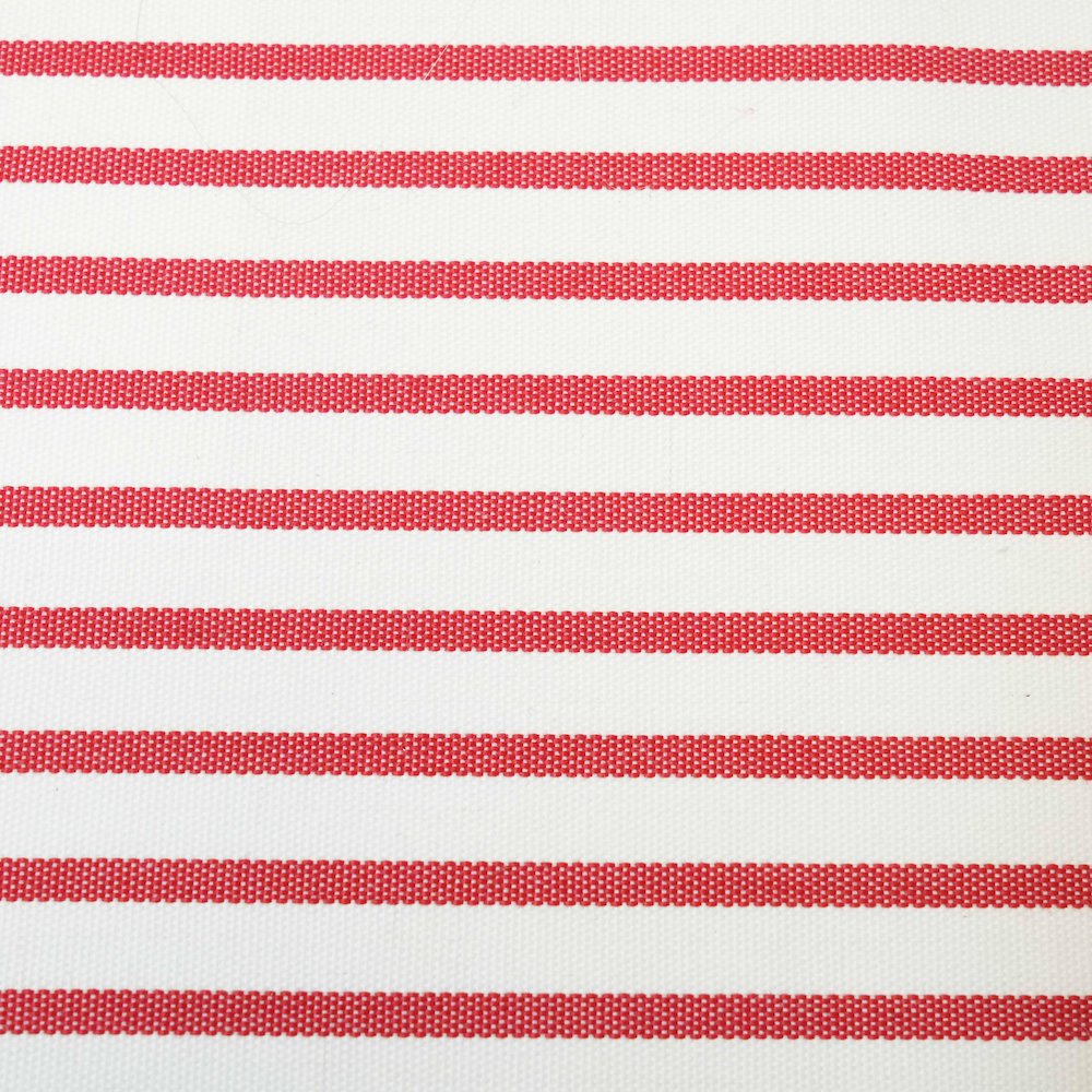 Saint Tropez Pearl and Red Striped Stuffed Outdoor Armchair