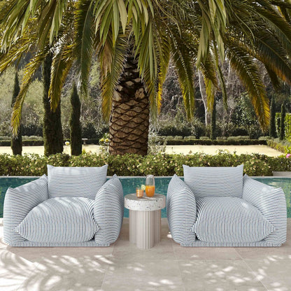 Saint Tropez Stuffed Indoor/Outdoor Armchair