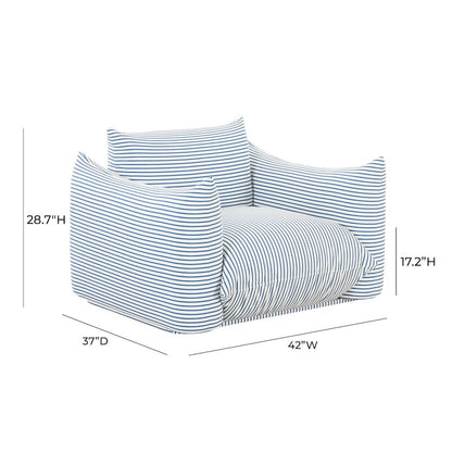 Saint Tropez Stuffed Indoor/Outdoor Armchair