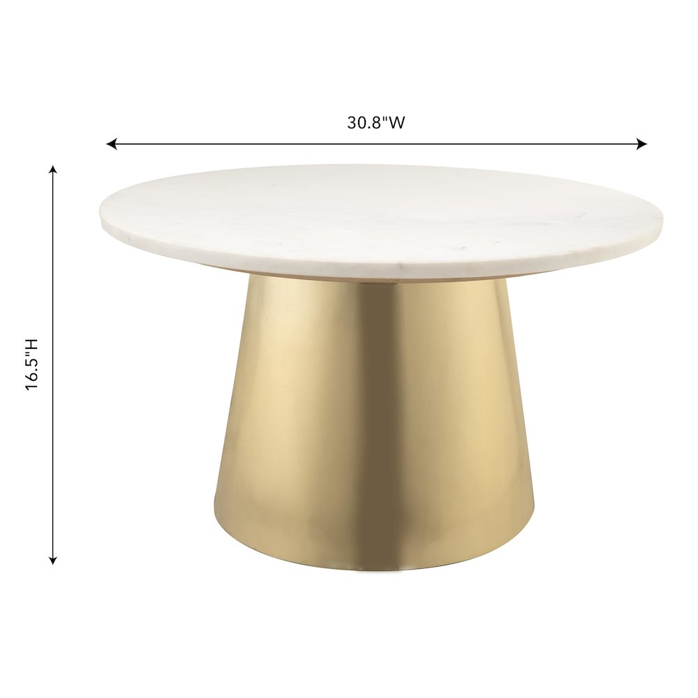 Bleeker Marble Coffee Table