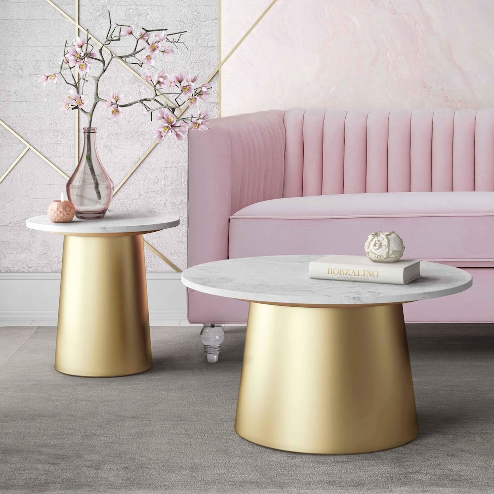 Bleeker Marble Side Table