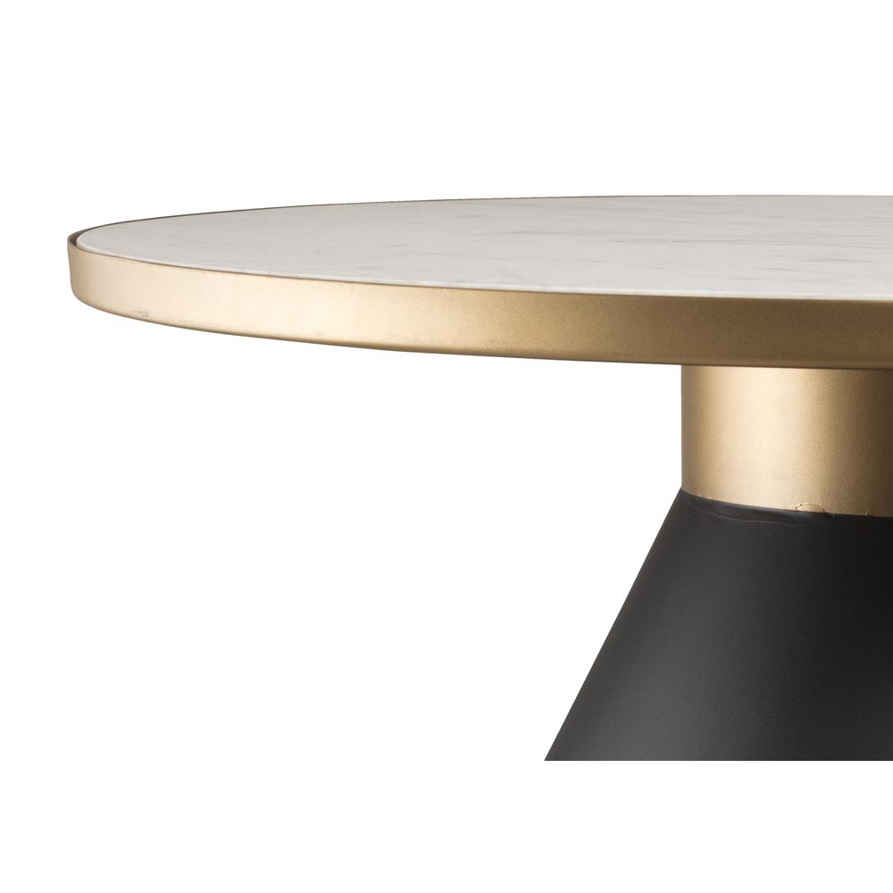Richard Marble Coffee Table, Black, White and Gold