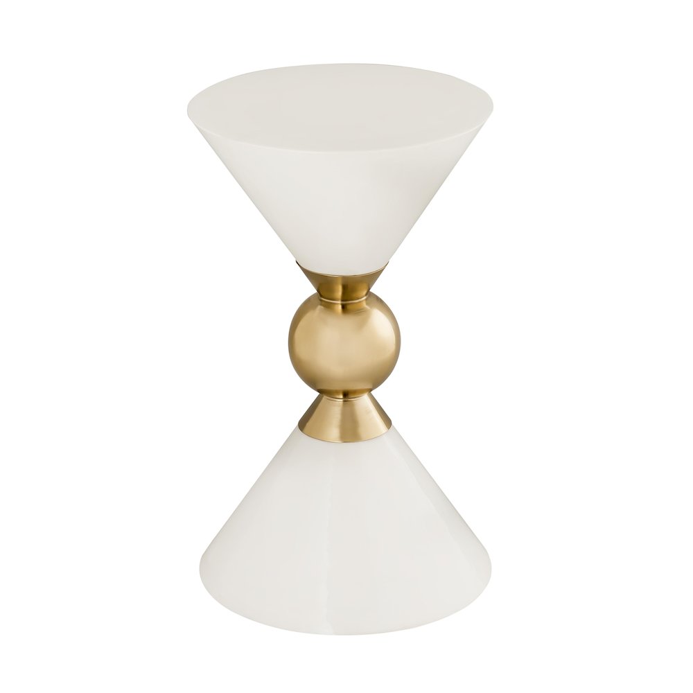 Balhi White Side Table