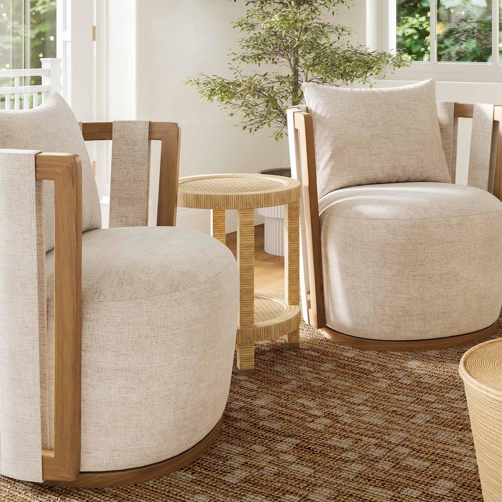 Amara Natural Rattan Side Table