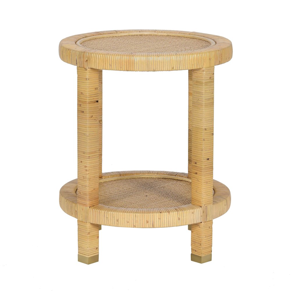 Amara Natural Rattan Side Table
