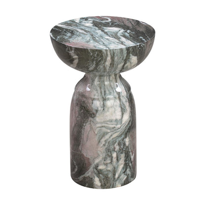 Rue Grey and Blush Marble Side Table