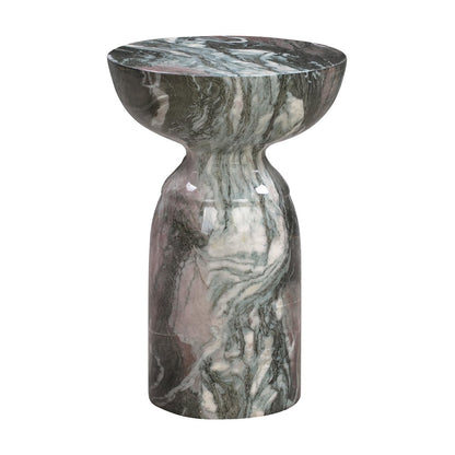 Rue Grey and Blush Marble Side Table