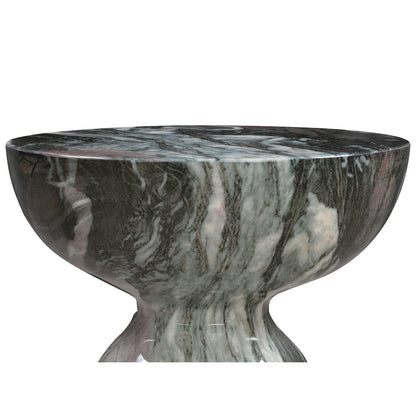 Rue Grey and Blush Marble Side Table