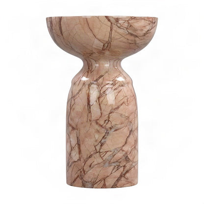 Concrete Marble Side Table, Outdoor Small Accent End Table Set, Sunset
