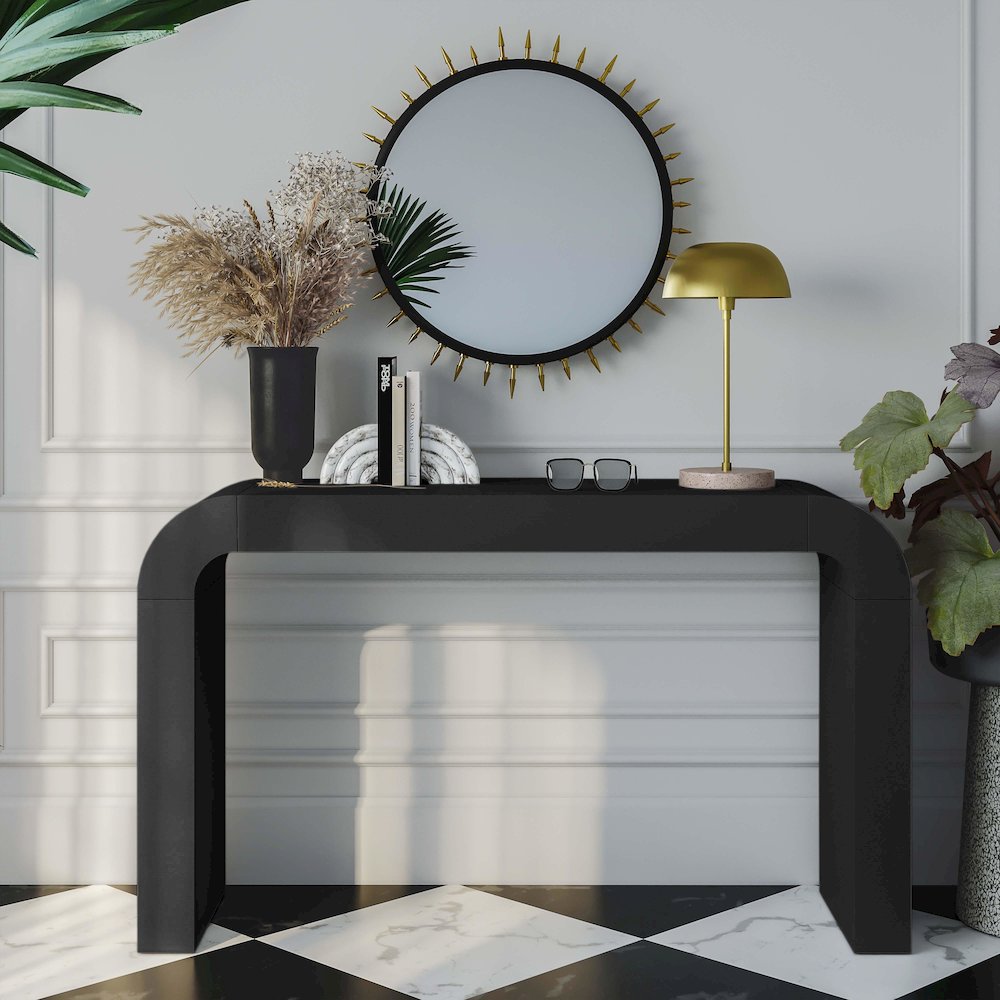 Hump Black Console Table