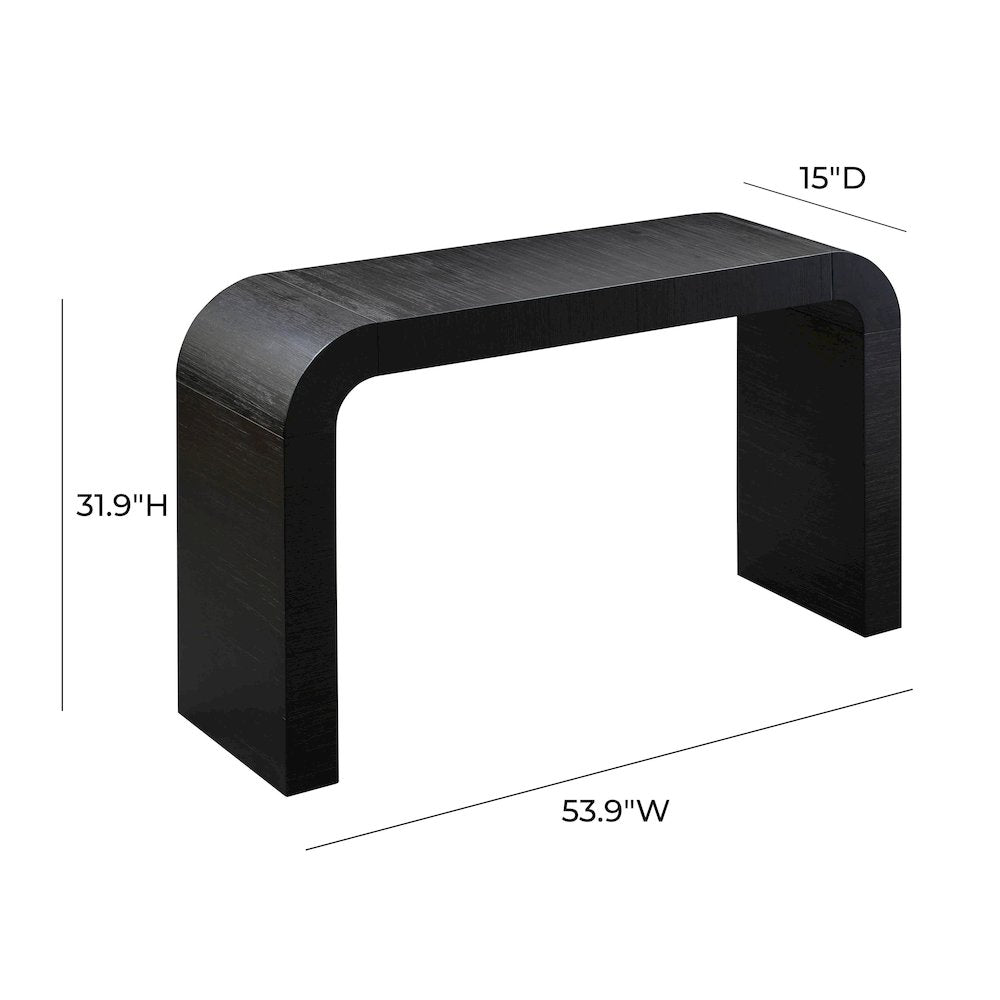Hump Black Console Table