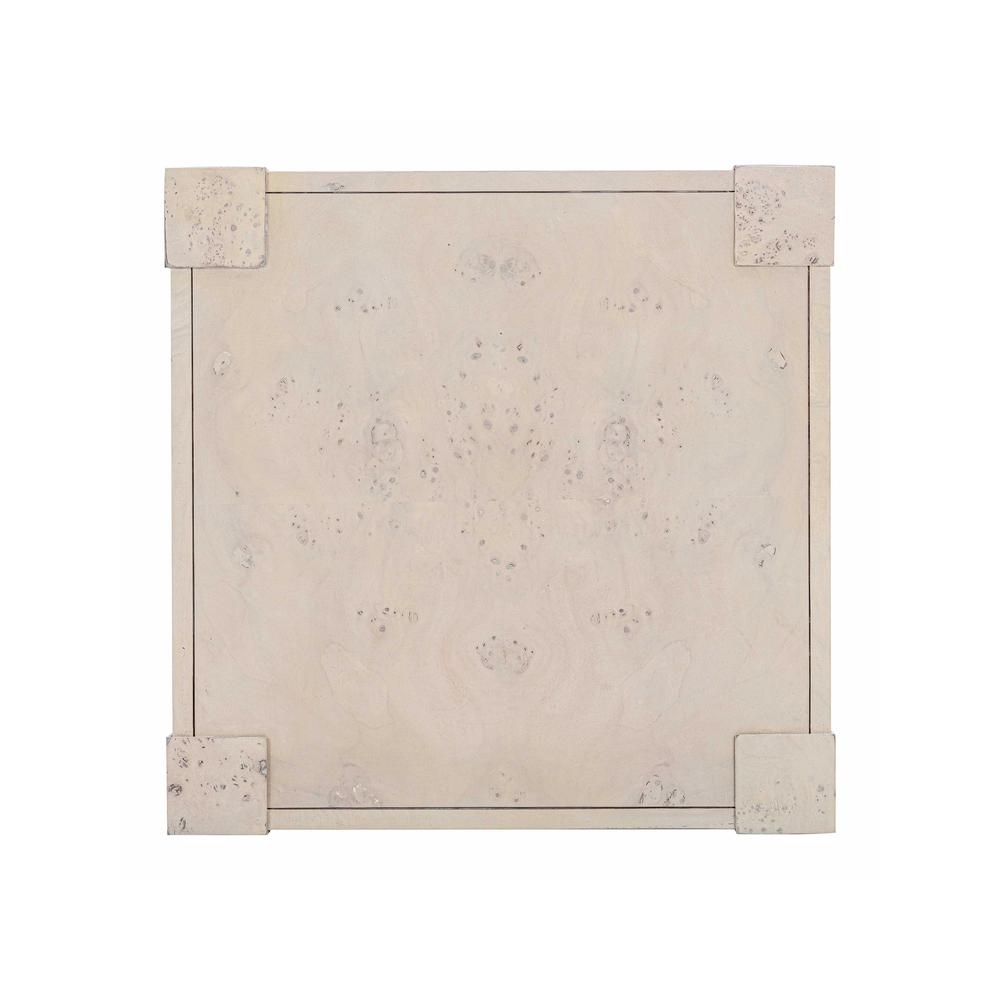 Brandyss White Burl End Table