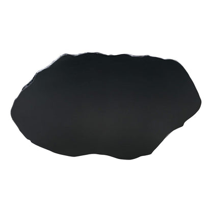 Crag Black Concrete Coffee Table, Black