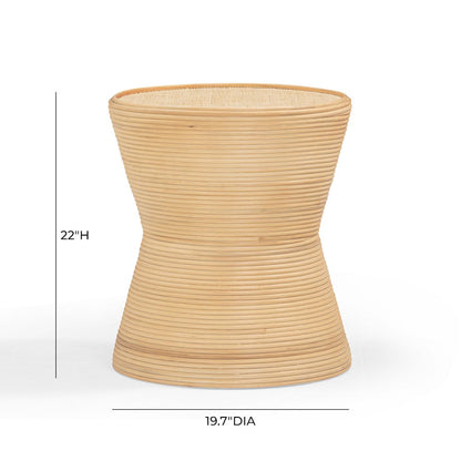 Henri Natural Rattan Side Table