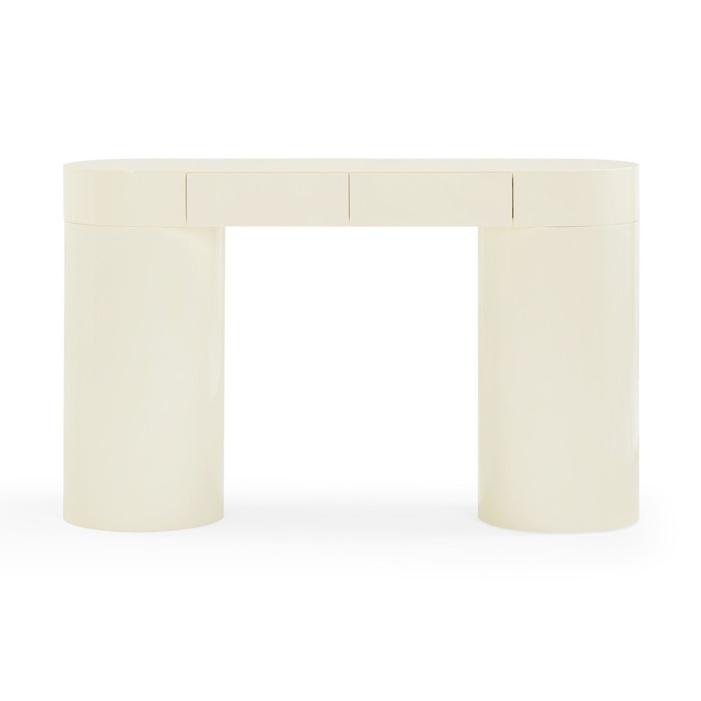 Mira Cream High Gloss Console Table
