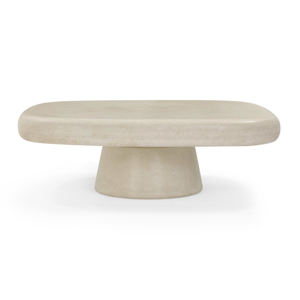 Darial Sandstone Indoor/Outdoor Coffee Table