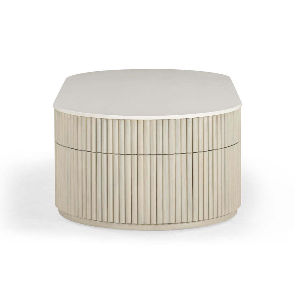 Bella Cream Large Storage Coffee Table