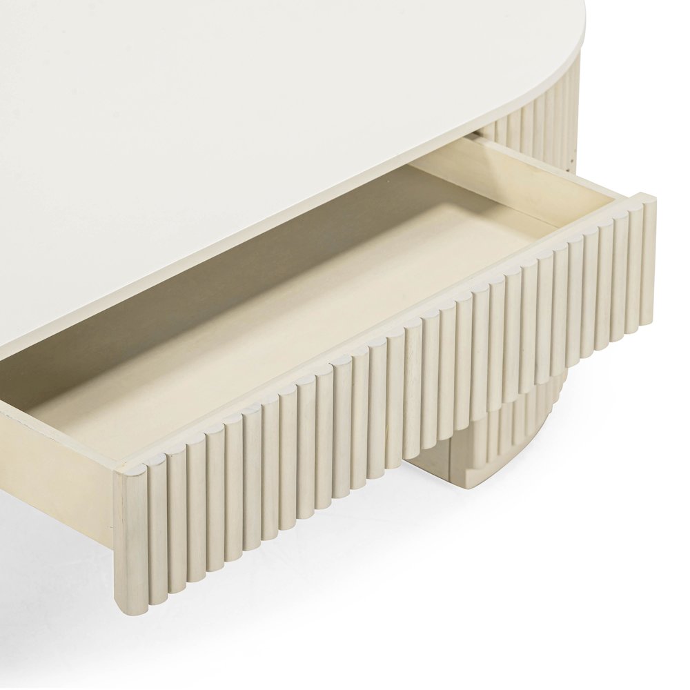 Bella Cream Large Storage Coffee Table