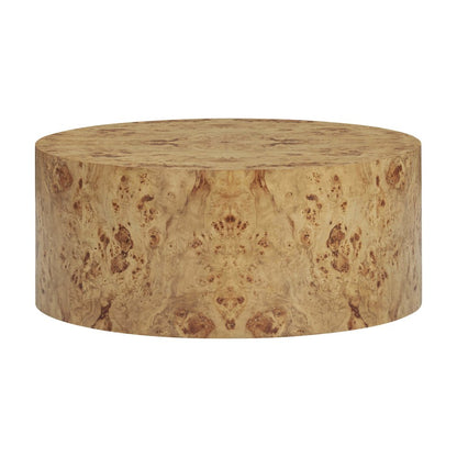 Fig Natural Burl Drum Coffee Table