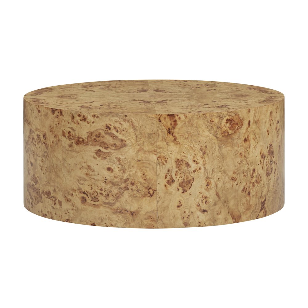 Fig Natural Burl Drum Coffee Table