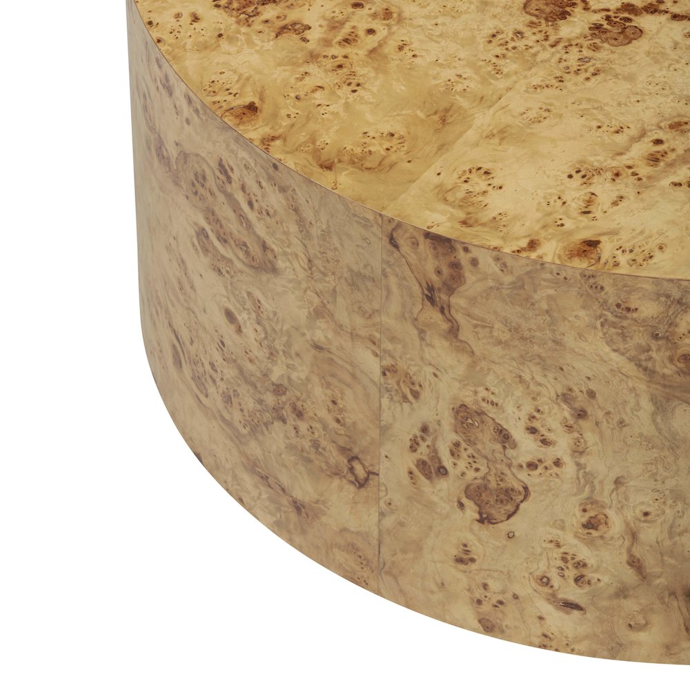Fig Natural Burl Drum Coffee Table