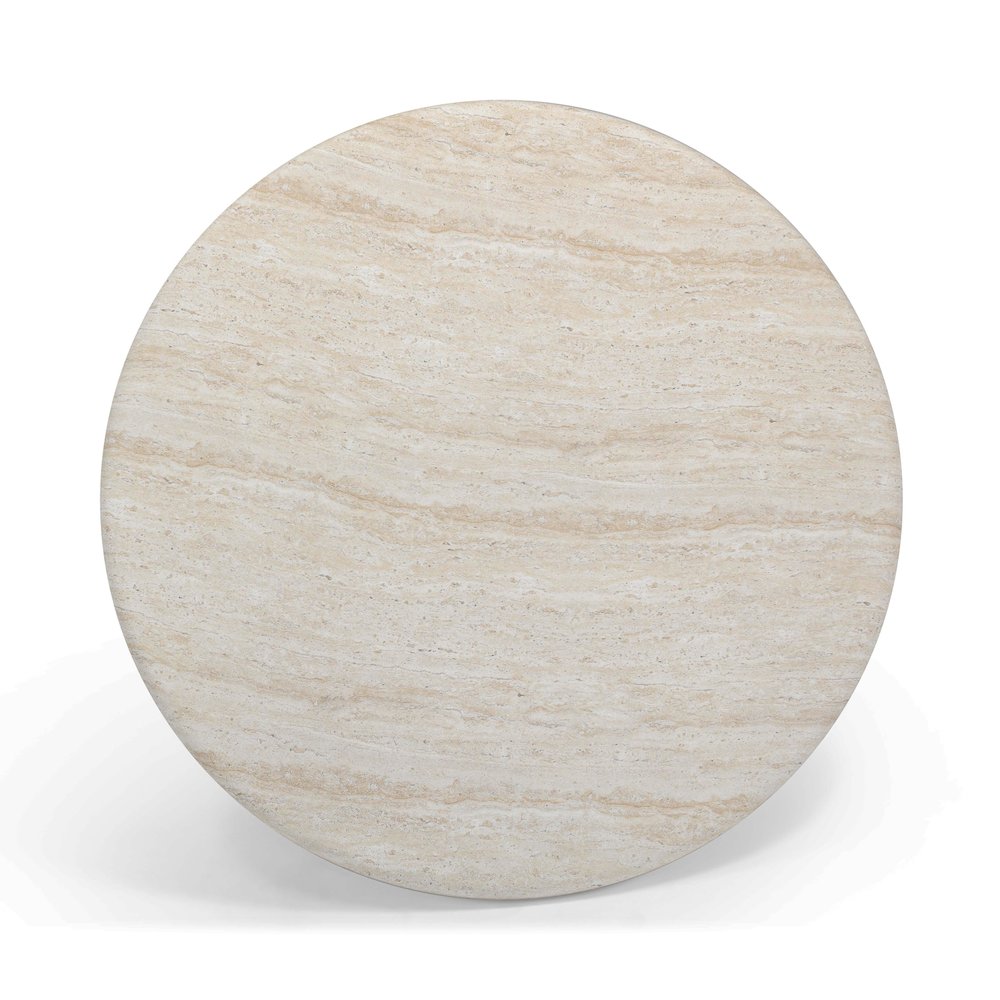 Cynthia Travertine Concrete Indoor / Outdoor Coffee Table