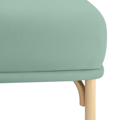 Desiree Ocean Blue Velvet Ottoman