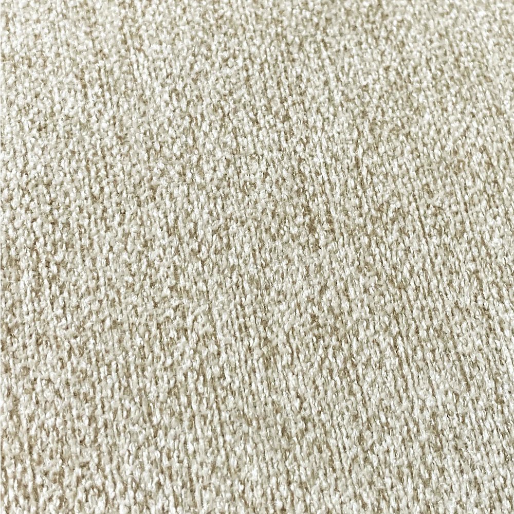Broohah Beige Linen Ottoman
