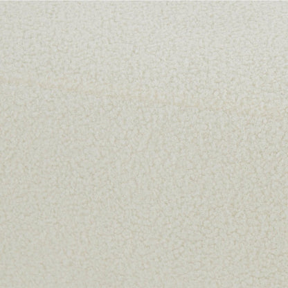 Calliope Cream Vegan Shearling Modular Ottoman