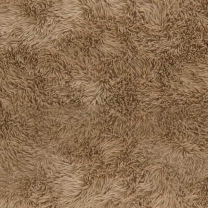 Ollie Taupe Straight Vegan Shearling Large Bench