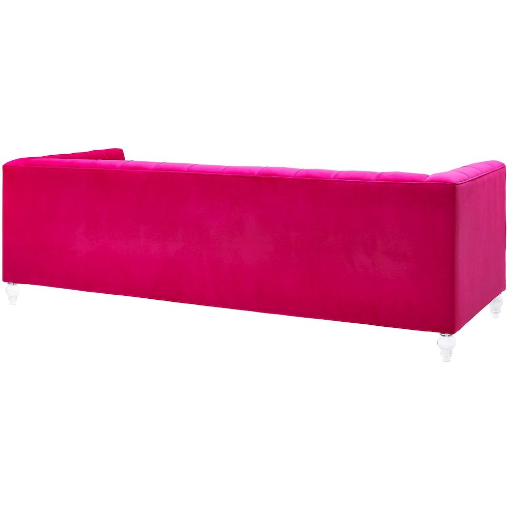 Bea Pink Velvet Sofa