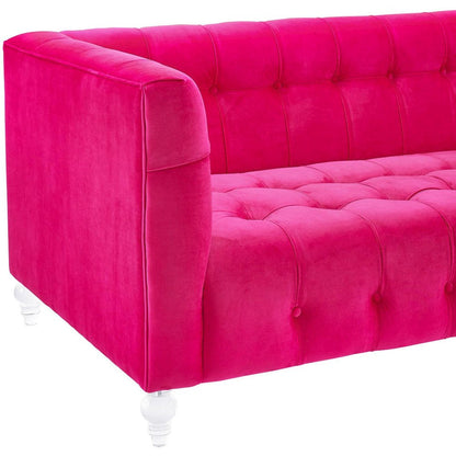 Bea Pink Velvet Sofa