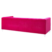 Luxe Pink Velvet Sofa, Belen Kox