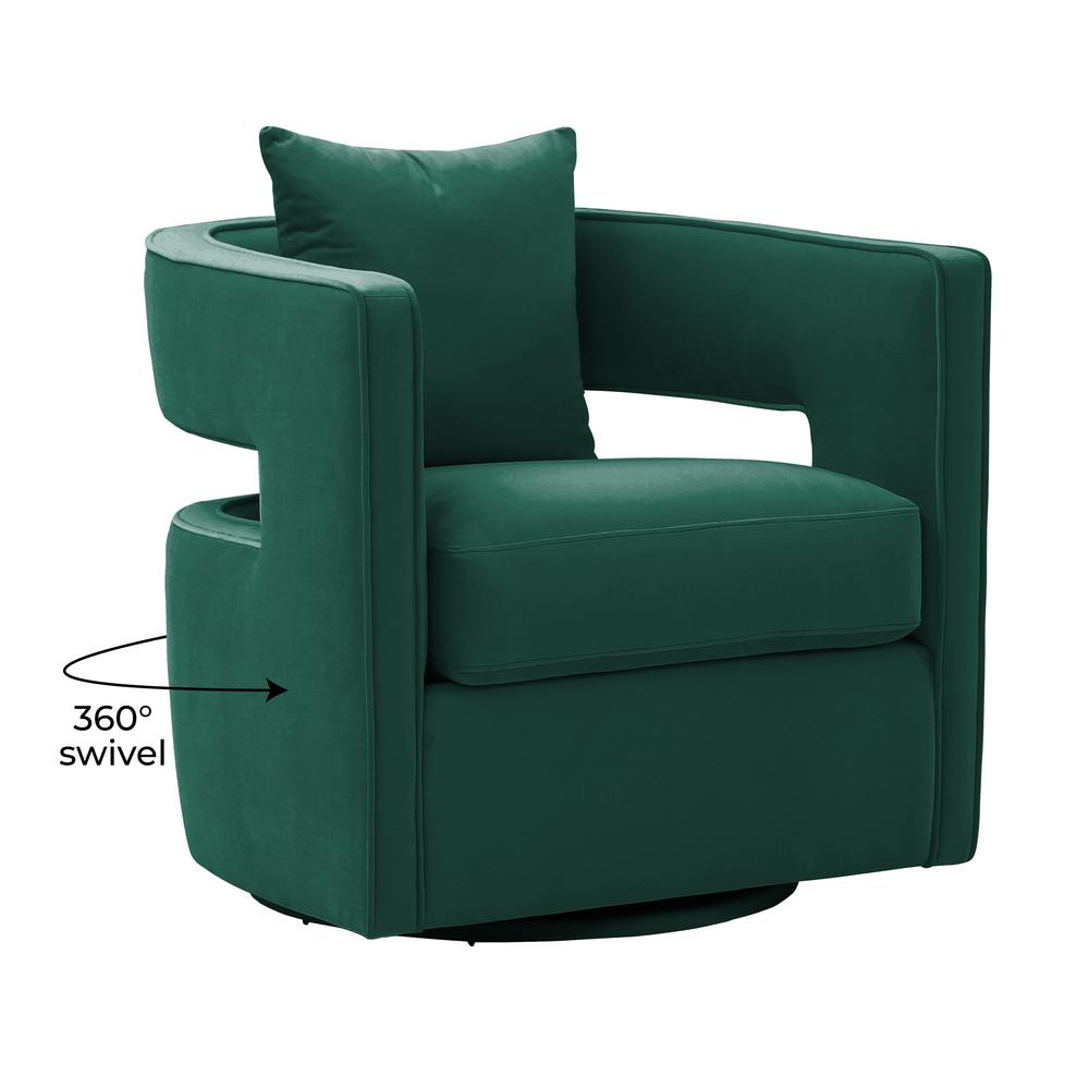 Kennedy Forest Green Swivel Chair