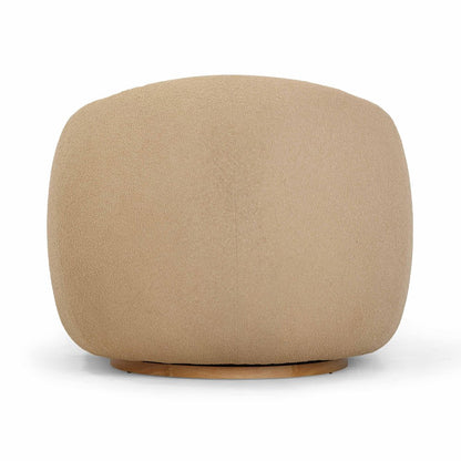 Judy Honey Boucle Swivel Chair