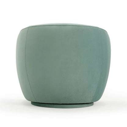 Jordan Sea Blue Velvet Swivel Chair