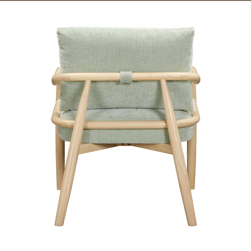 Dixie Mint Green Chenille Velvet Accent Chair