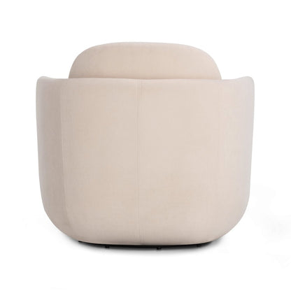 Wolfie Light Blush Velvet Swivel Chair